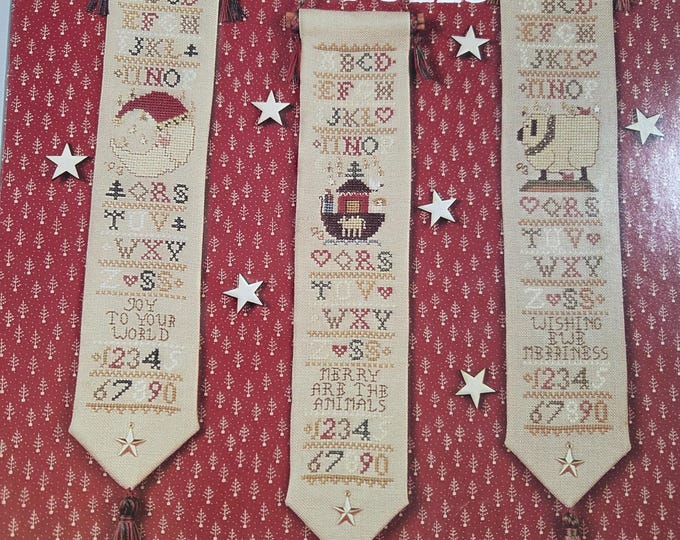 Homespun Elegance Star Bright Bellpulls Cross Stitch Pattern. Free Shipping. Used Condition.