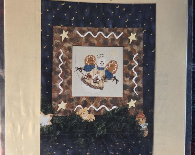 Waxing Moon Designs Gingerbread Angel Cross Stitch Pattern. Free Shipping. Used Condition. No Buttons Included.