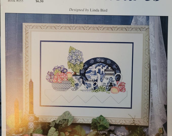 Porcelain Treasures Cross Stitch Pattern. FREE SHIPPING. Used Condition.