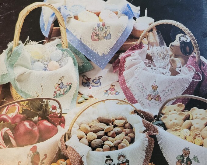 Leisure Arts Bread Cloths For Celebrations Cross Stitch Pattern. Free SHIPPING. Worn Condition.