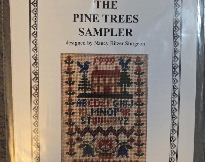 Threads Through Time The Pine Trees Sampler Cross Stitch Pattern. Free Shipping. Good Condition