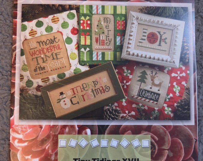 Lizzie Kate Tiny Tidings XVII Cross Stitch Pattern. Free Shipping. Good Condition.