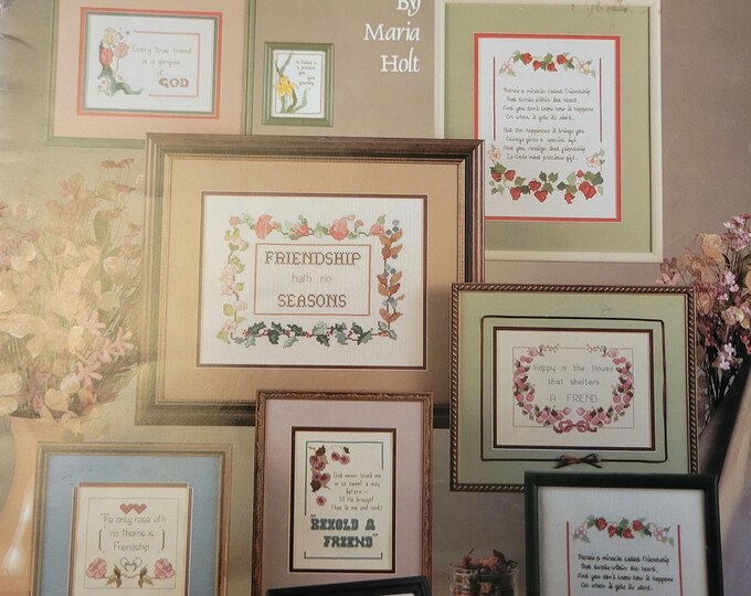 Leisure Arts Friendship Hath No Seasons Cross Stitch Pattern - FREE SHIPPING