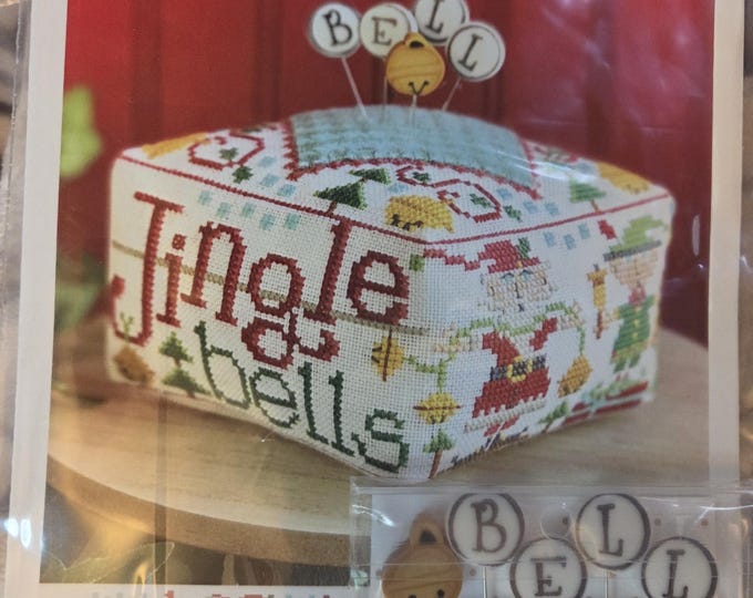 Hands on Design Block Party Bell Counted Cross Stitch Chart, and Just Pins Kit. FREE SHIPPING. Good Condition.