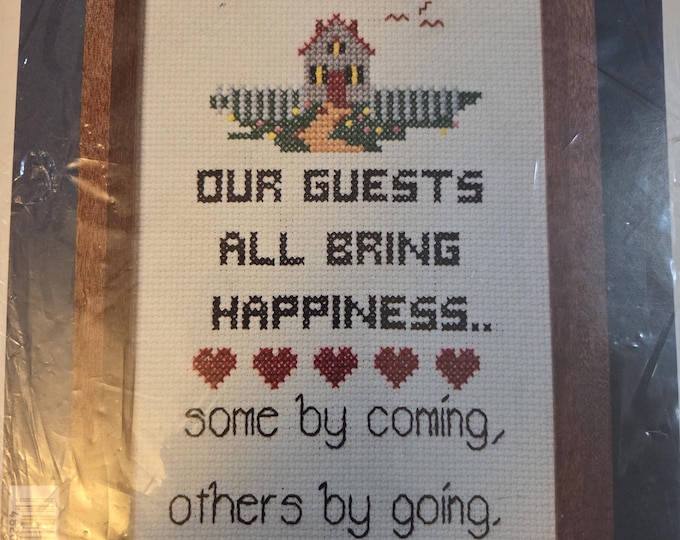 Needlemagic Our Guests Counted Cross Stitch Kit. FREE SHIPPING. Older Condition.