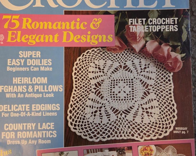 White Crochet Magazine Vol 2 No 1 1991. FREE SHIPPING. Old Condition.