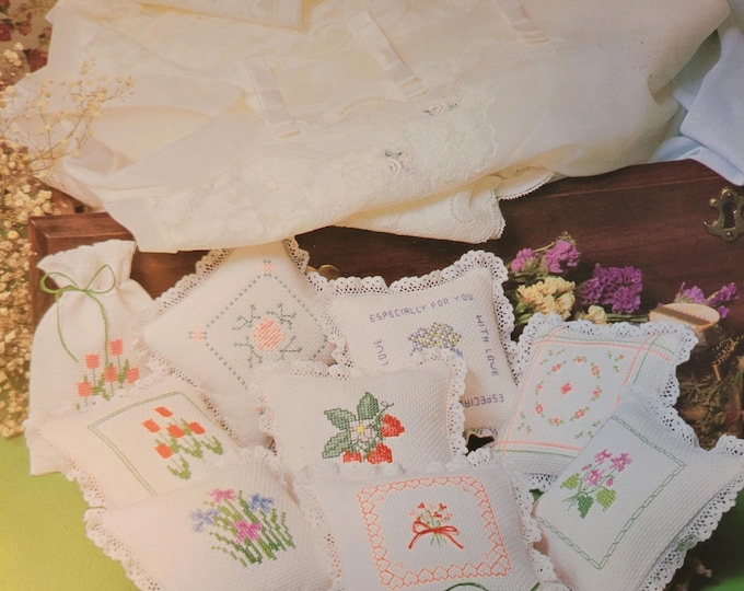 Sachets Cross Stitch Pattern - FREE SHIPPING