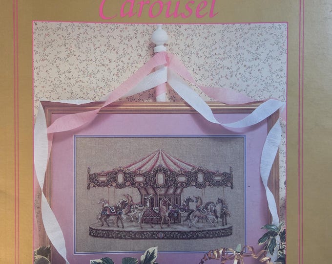 Dreamscape Carousel Cross Stitch Pattern - FREE SHIPPING. Used Condition