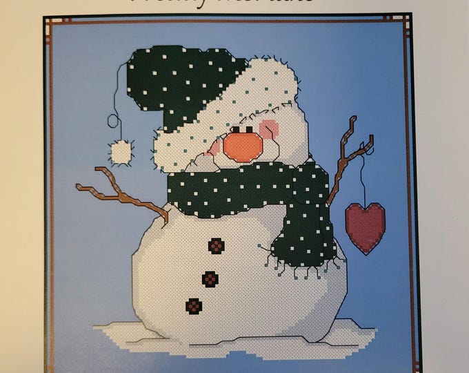 Snowballz Freddy McFlake Collection Cross Stitch Pattern. Free Shipping. Good Condition.