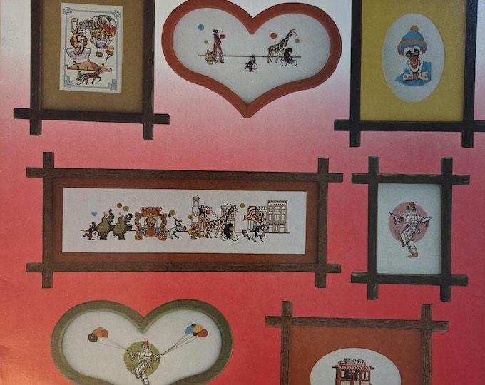Puckerbrush Circus and Fair Cross Stitch Pattern. FREE SHIPPING. Used Condition