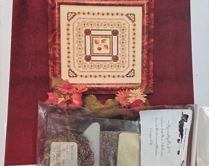 Paw Printings Acorns Blackwork Beginnings Series Counted Cross Stitch Pattern Book and Speciality Kit. FREE SHIPPING. Older Condition.