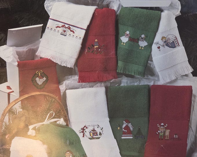 Leisure Arts Fingertips for Christmas Cross Stitch Pattern - FREE SHIPPING. Used Condition.