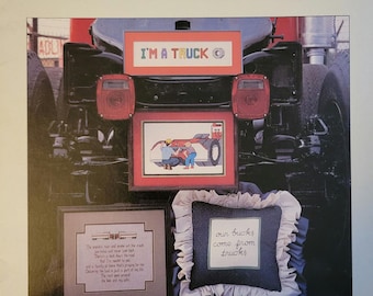 Cherrytree Designs Lovin Truckin Cross Stitch Pattern. FREE SHIPPING. Good Condition.