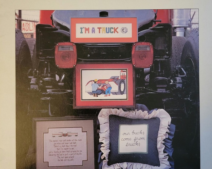Cherrytree Designs Lovin Truckin Cross Stitch Pattern. FREE SHIPPING. Good Condition.