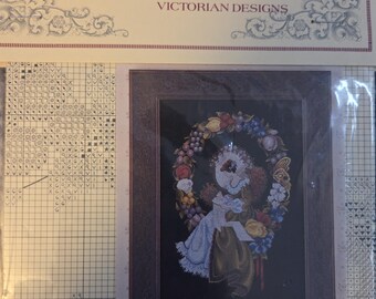 Lavender & Lace Lady of the Thread Cross Stitch Pattern. Preowned Good Condition. Free Shipping.