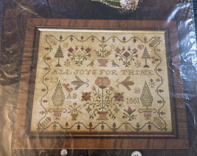 Blackbird Designs All Joys for Thine Cross Stitch Pattern. FREE SHIPPING. Estate Sale Preowned Good Cond.
