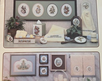 Leisure Arts Bath Collections Cross Stitch Pattern. Free SHIPPING. Old Condition.