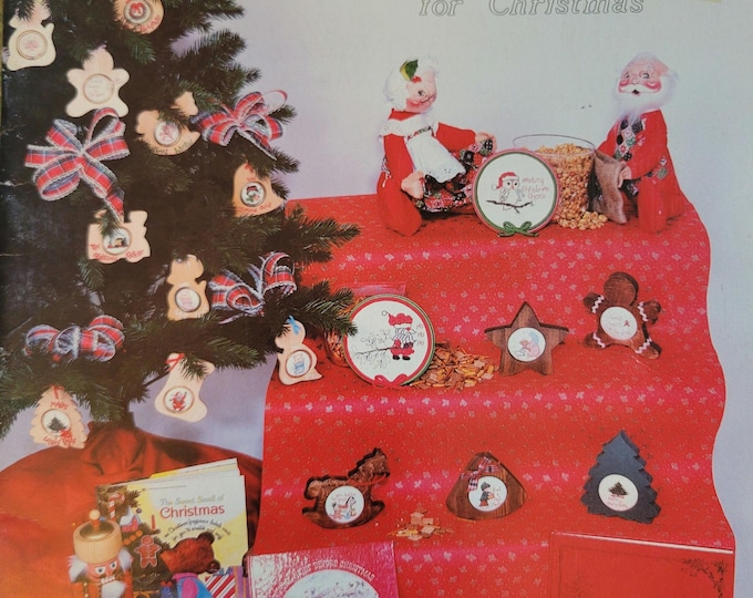 Vintage Stitch N Frame for Christmas Cross Stitch Pattern. Free SHIPPING.