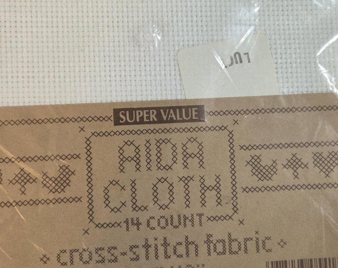 Super Value Aida Cloth 14 ct 12"x12" white. FREE SHIPPING.