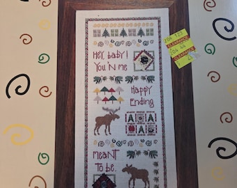 Something In Common Happy Ending Cross Stitch Pattern. FREE SHIPPING. Used Condition