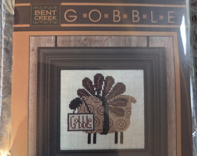 Bent Creek Gobble Counted Cross Stitch Kit. FREE SHIPPING. Good Condition.