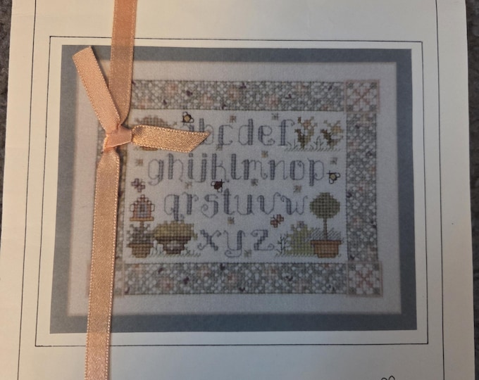 Enchanted Cottage Needleworks A Flower Garden Alphabet Cross Stitch Pattern. FREE SHIPPING. Used Condition.