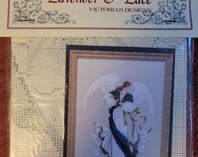 Lavender & Lace Angel of Hope Cross Stitch Pattern. Good Condition. Free Shipping.