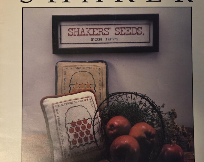Cedar Hill Shaker Shakers Seeds Cross Stitch Pattern. FREE SHIPPING. Used Condition.