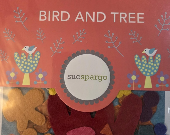 Sue Spargo Bird and Tree PreCut Wool Applique Pack. Free SHIPPING. Estate Preowned Good Condition.