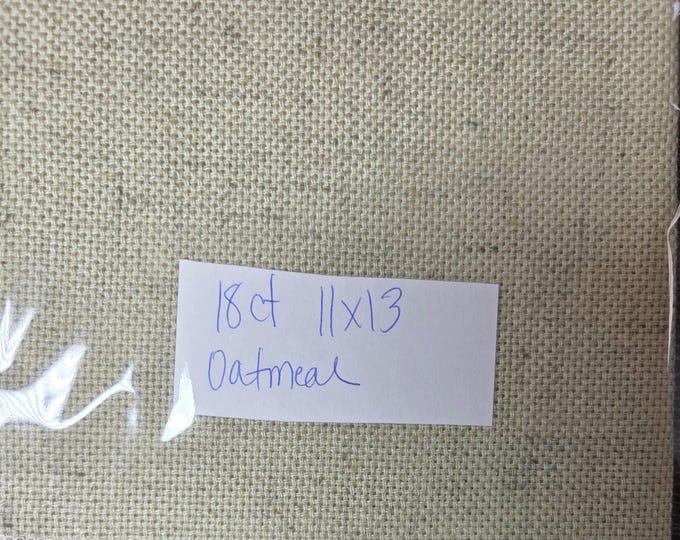 18ct 11"x13" Oatmeal Cloth. Preowned and Repackaged. FREE SHIPPING.