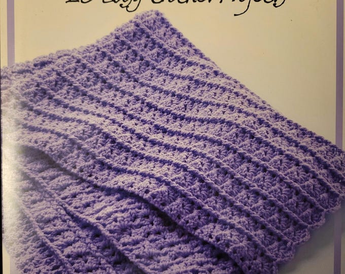 Hooked Throws 20 Easy Projects Crochet Pattern Book. FREE SHIPPING.