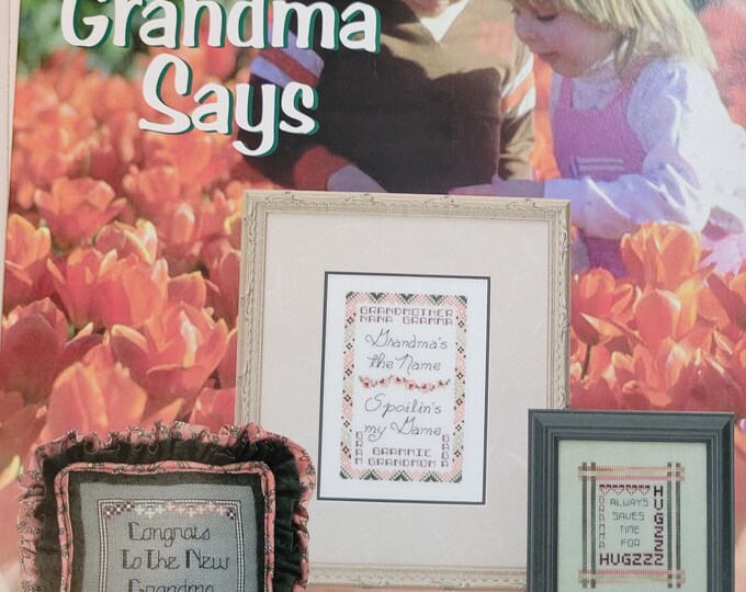 Vintage Something In Common Grandma Says. Cross Stitch Pattern.
