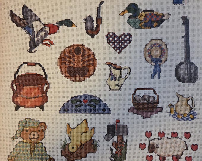 Graphworks Ltd Mini Motif Designs Country Volume 2 Cross Stitch Pattern. FREE SHIPPING. Used Condition.