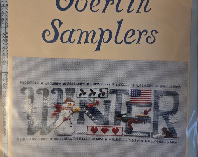 Oberlin Samplers Winter Cross Stitch Pattern. Preowned Condition. Free Shipping.