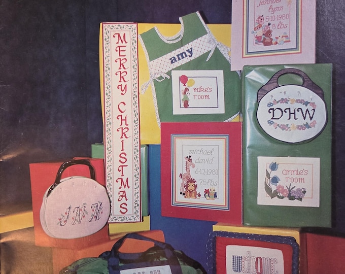 Pumpkin Patch Alphabets, etc Cross Stitch Pattern. FREE SHIPPING. Used Condition.