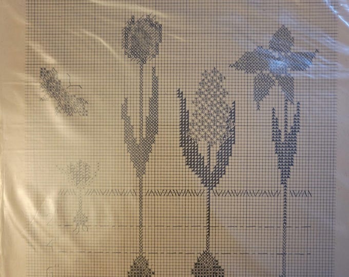 Cedar Hill Spring Bulb Planting Guide Cross Stitch Pattern. FREE SHIPPING. Used Condition.