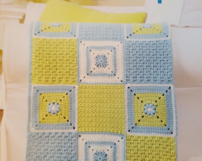 Leisure Arts Hip 2B Square Baby Wraps Crochet Pattern. FREE SHIPPING.