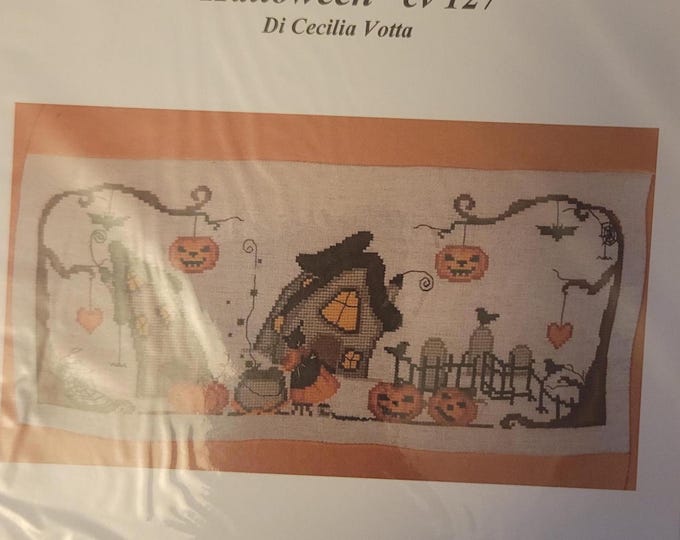 Serenita di campagna Halloween Cross Stitch Pattern. Free Shipping. Good Condition.