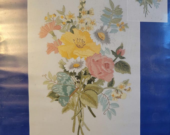 Candamar Designs Butterfly Bouquet Embroidery Kit. FREE SHIPPING. Good Condition.