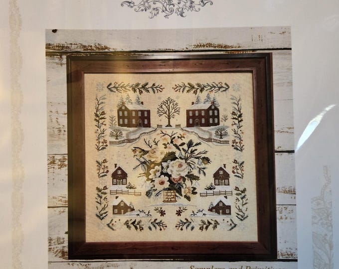 Samplers and Primitives Winter Day Cross Stitch Pattern. FREE SHIPPING. New Condition.
