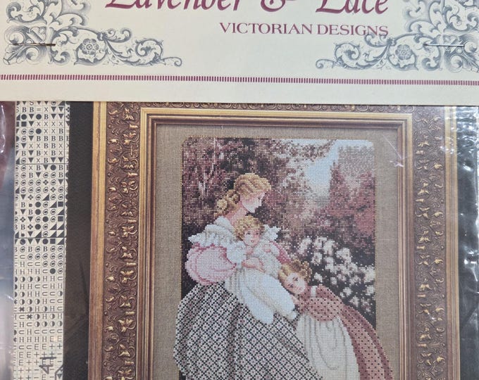 Lavender & Lace Morning Song Cross Stitch Pattern. Good Condition. Free Shipping.