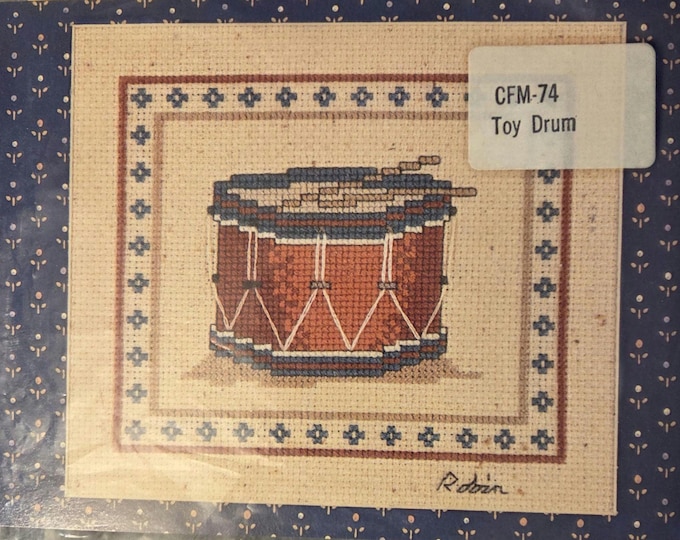 MPR Associates Toy Drum Cross Stitch Pattern. Used Condition repackaged in a polybag. Free Shipping.