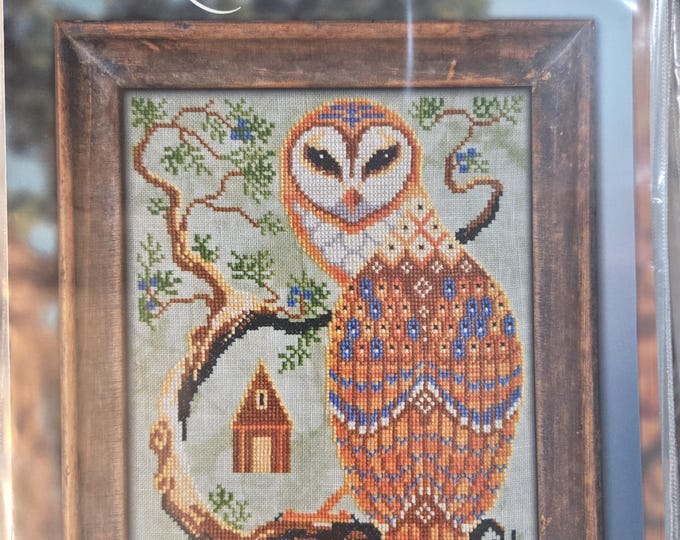 Cottage Garden A Year In The Woods Series #8 The Barn Owl Cross Stitch Pattern. FREE SHIPPING. New Condition.
