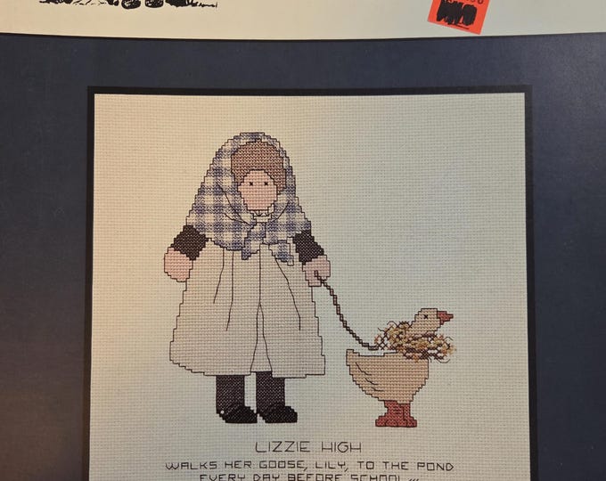 Astor Place Lizzie High Cross Stitch Pattern. FREE SHIPPING. Used Condition.