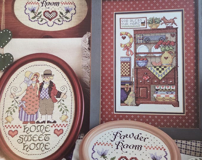 Jeremiah Junction Bless Our Home Cross Stitch Pattern. FREE SHIPPING. Used Condition.