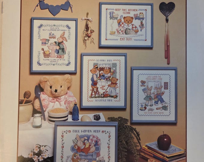 Dimensions Home and Hearth Cross Stitch Pattern. FREE SHIPPING. Used Condition.