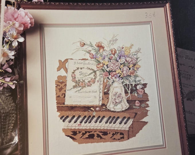 Leisure Arts Love Songs by Paula Vaughan Cross Stitch Pattern. Free SHIPPING. Older Used Condition.