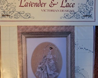 Lavender & Lace The Bride Cross Stitch Pattern. Good Condition. Free Shipping.