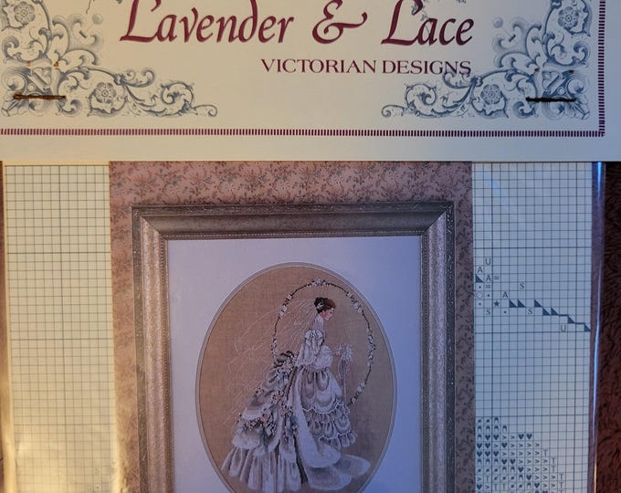 Lavender & Lace The Bride Cross Stitch Pattern. Good Condition. Free Shipping.