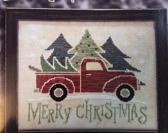 Stoney Creek Merry Christmas Truck Cross Stitch Pattern. Free SHIPPING. New Condition.